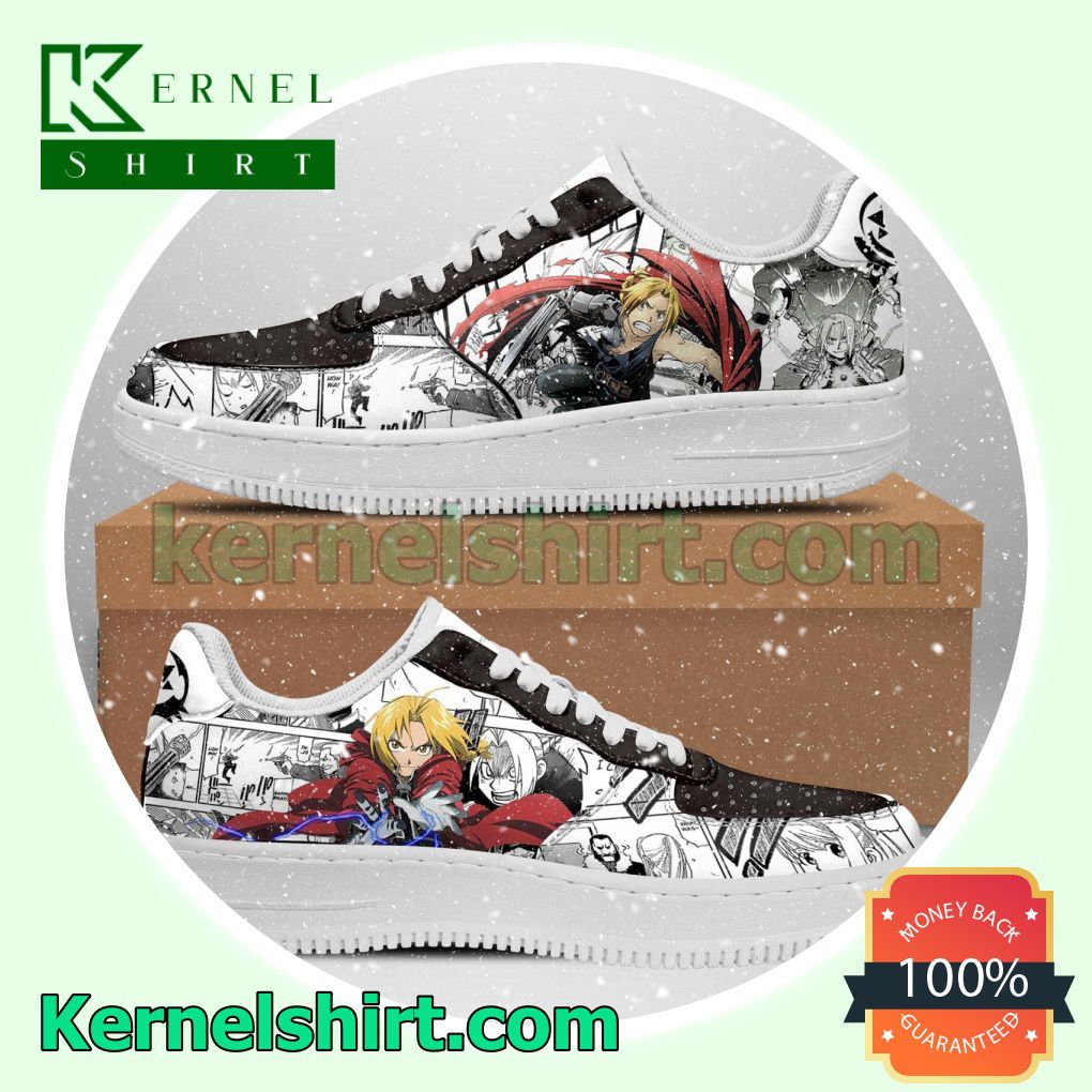 Fullmetal Alchemist Anime Mixed Manga Mens Womens Air Force 1 Shoes