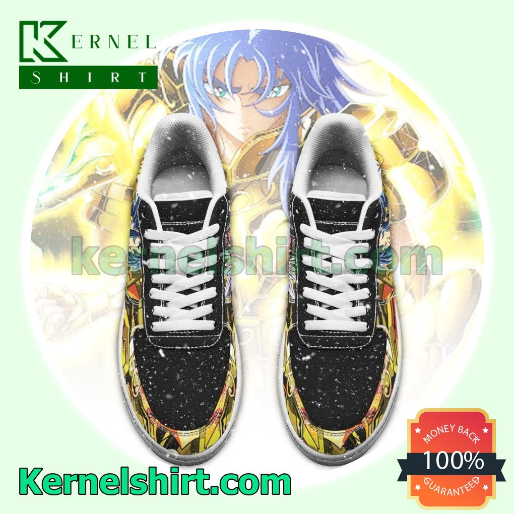 Gemini Saga Uniform Saint Seiya Anime Mens Womens Air Force 1 Shoes a