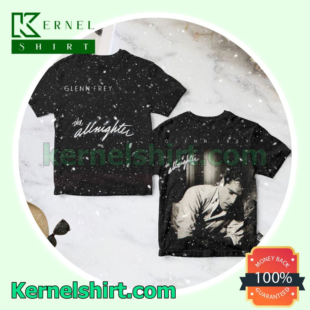 Glenn Frey The Allnighter Album Cover Crewneck T-shirt