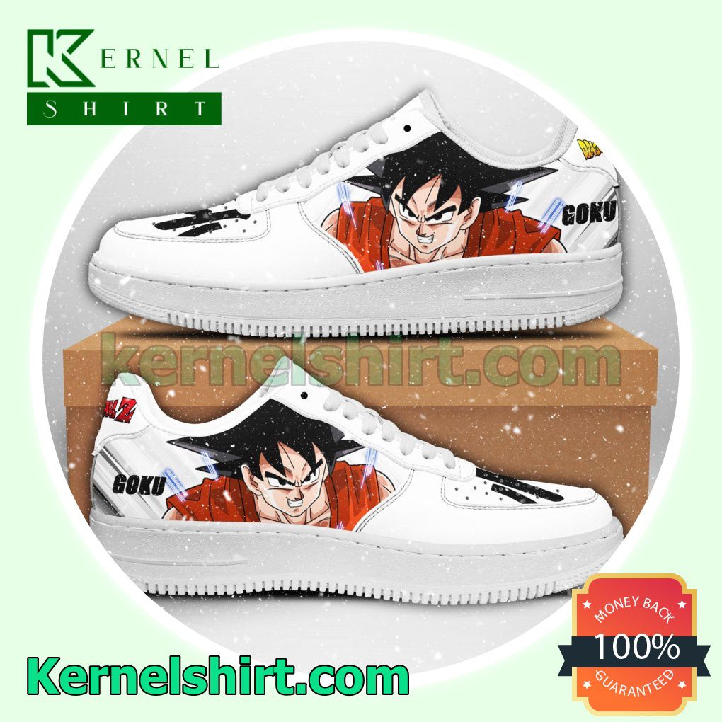 Goku Dragon Ball Z Anime Mens Womens Air Force 1 Shoes