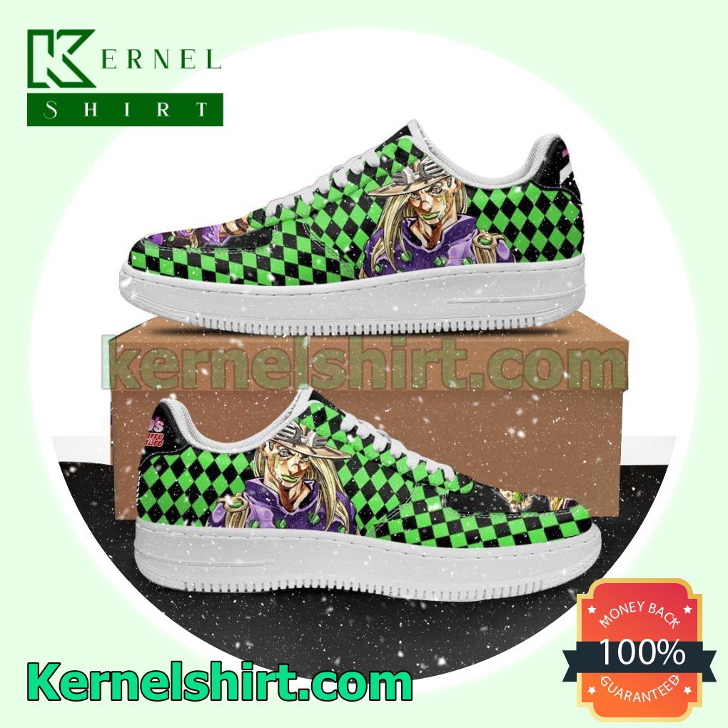 Gyro Zeppeli JoJo's Anime Mens Womens Air Force 1 Shoes