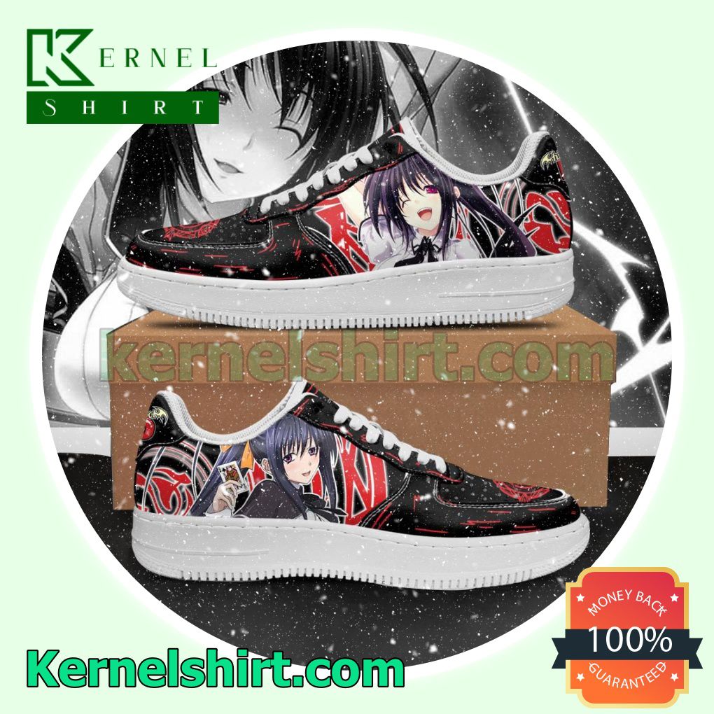 High School DxD Akeno Anime Mens Womens Air Force 1 Shoes