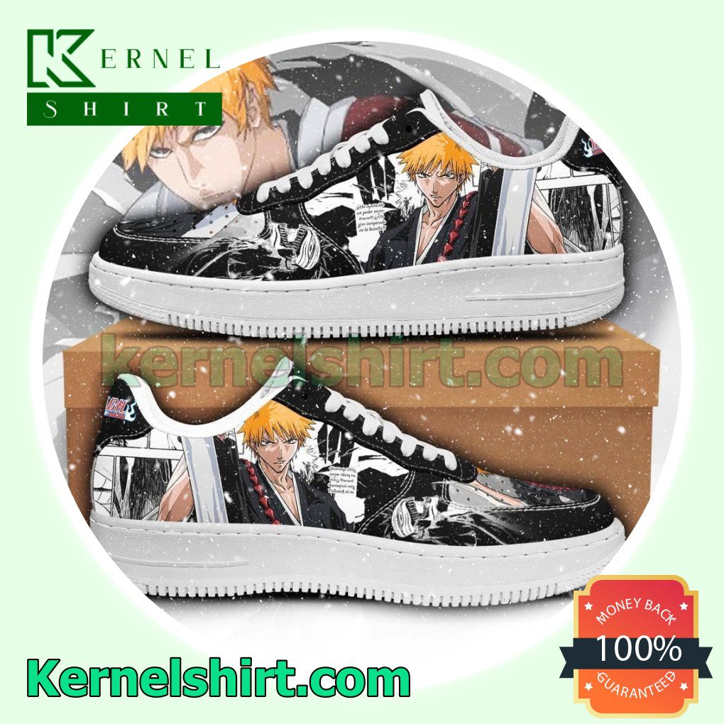 Ichigo Bleach Anime Mens Womens Air Force 1 Shoes