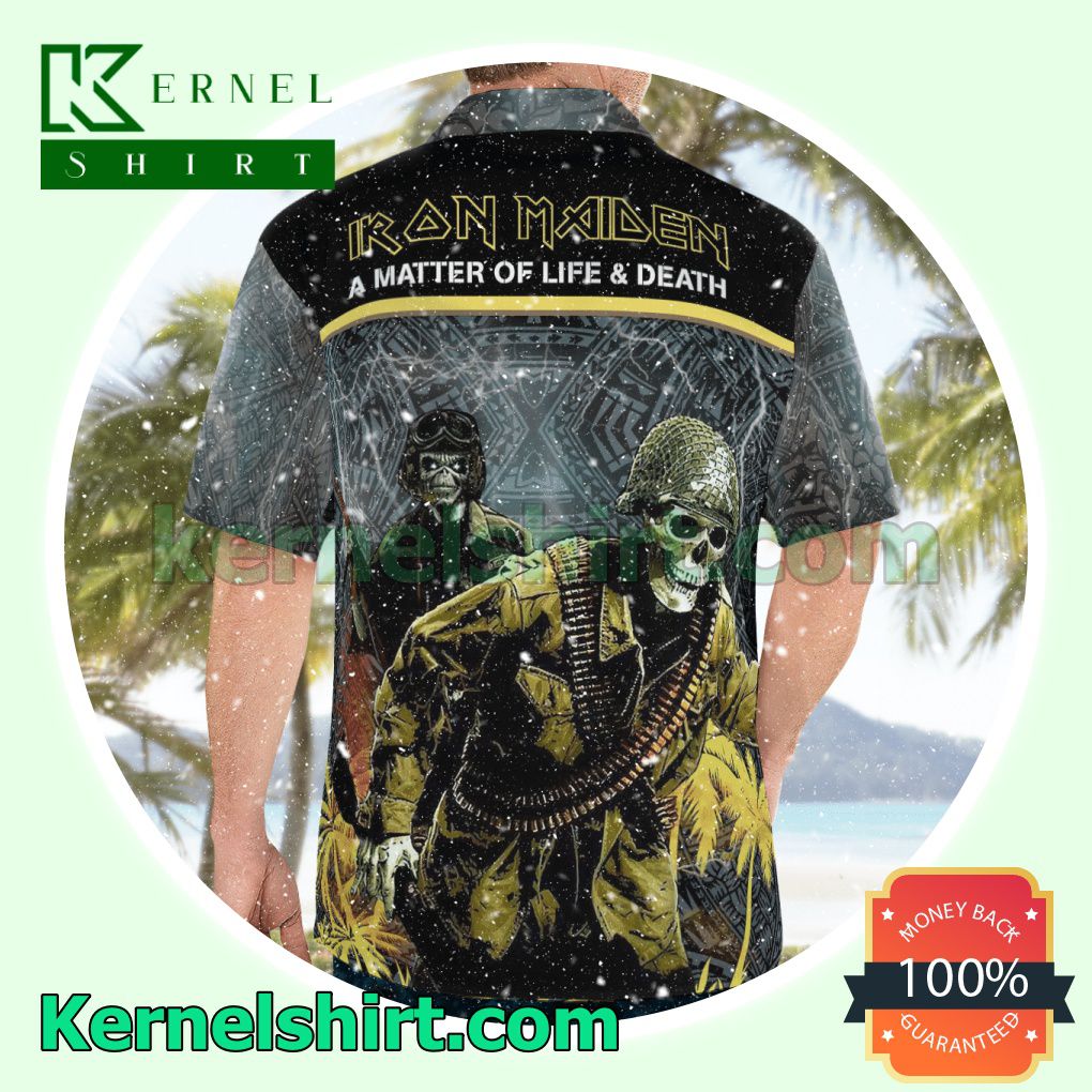 Iron Maiden A Matter Of Life & Death (2006) Tribal Tropical Beach Shirts a