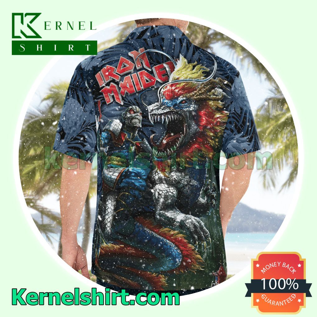 Iron Maiden China Tour Tropical Beach Shirts a