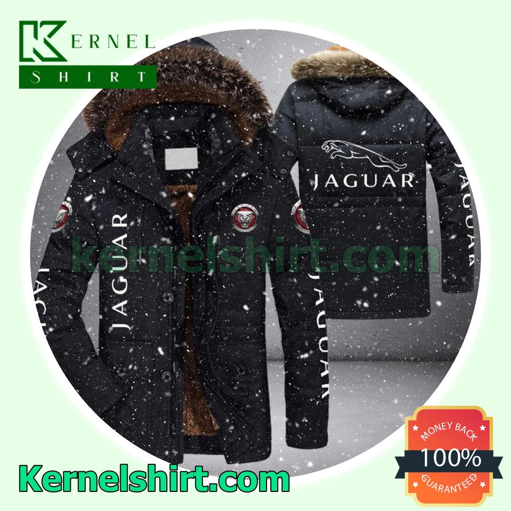 Jaguar Cars Logo Warm Jacket With Faux Fur