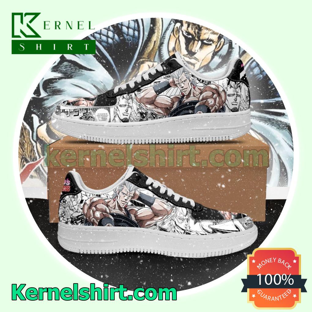 Jean Pierre Polnareff Manga JoJo's Anime Mens Womens Air Force 1 Shoes