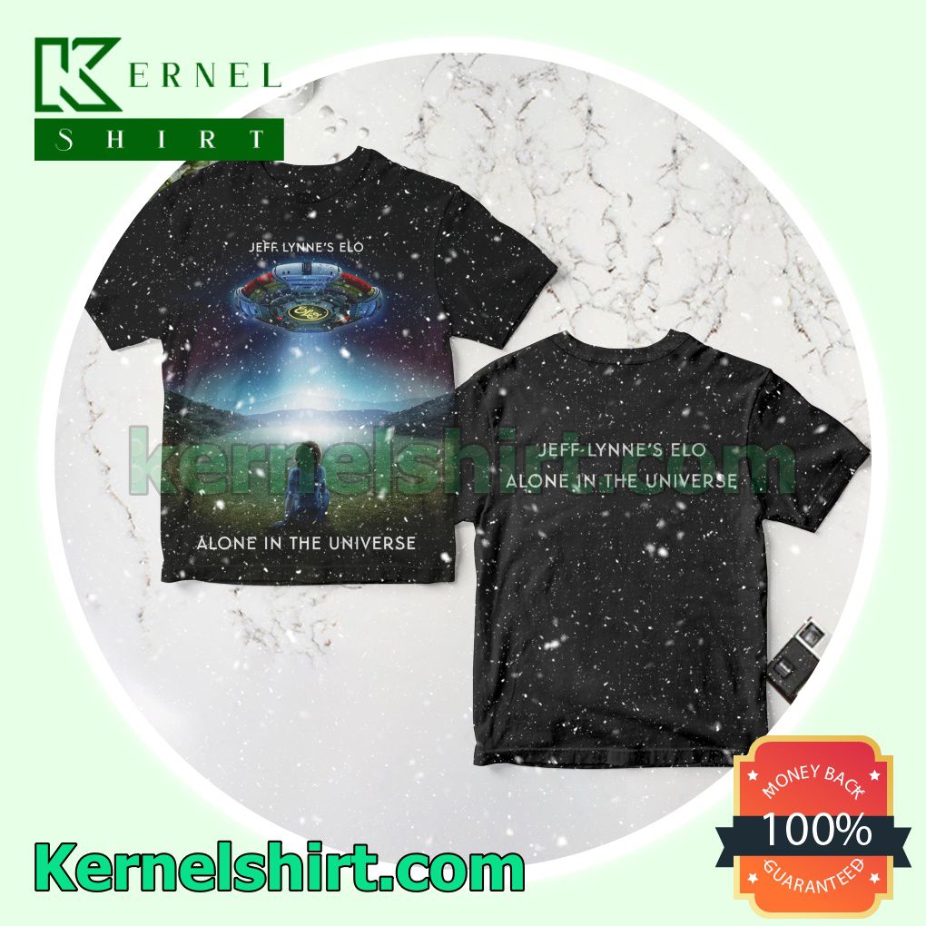 Jeff Lynne's Elo Alone In The Universe Album Crewneck T-shirt