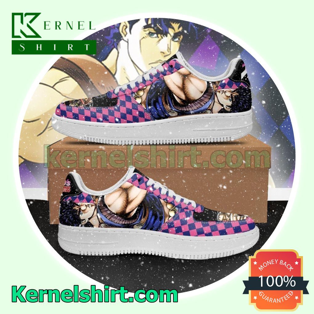 Jonathan Joestar JoJo Anime Mens Womens Air Force 1 Shoes