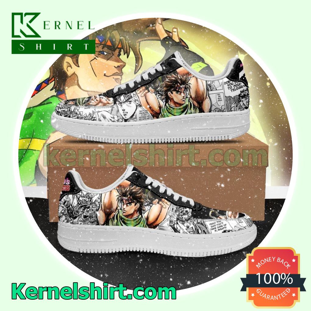 Joseph Joestar Manga JoJo's Anime Mens Womens Air Force 1 Shoes