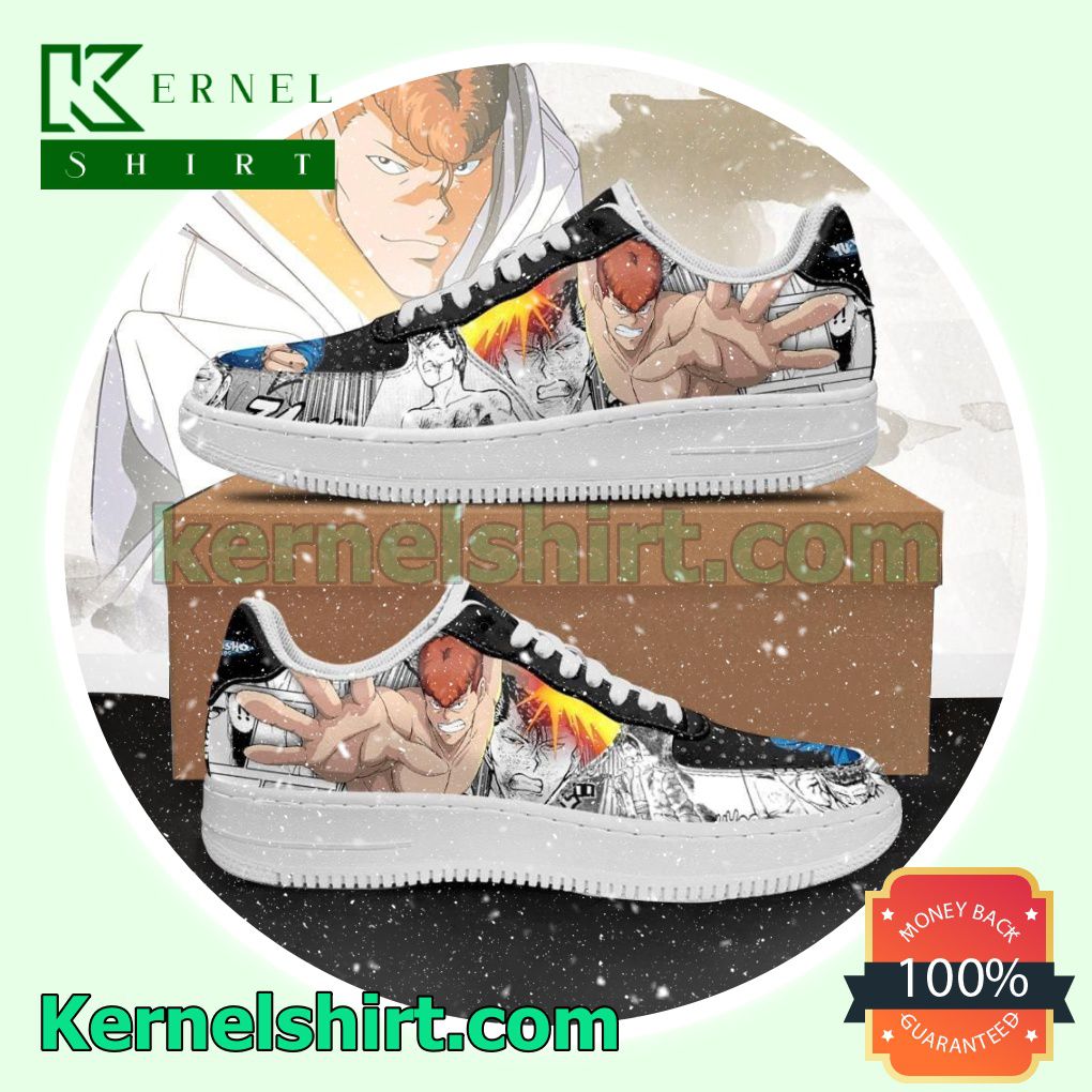 Kazuma Kuwabara Yu Yu Hakusho Anime Manga Mens Womens Air Force 1 Shoes