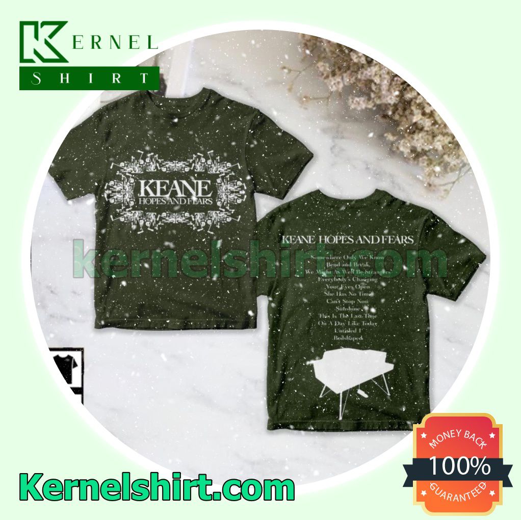 Keane Hopes And Fears Album Cover Crewneck T-shirt