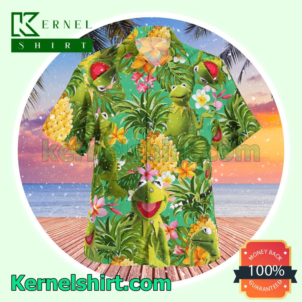 Kermit The Frog The Muppet Tropical Pineapple Summer Shirt