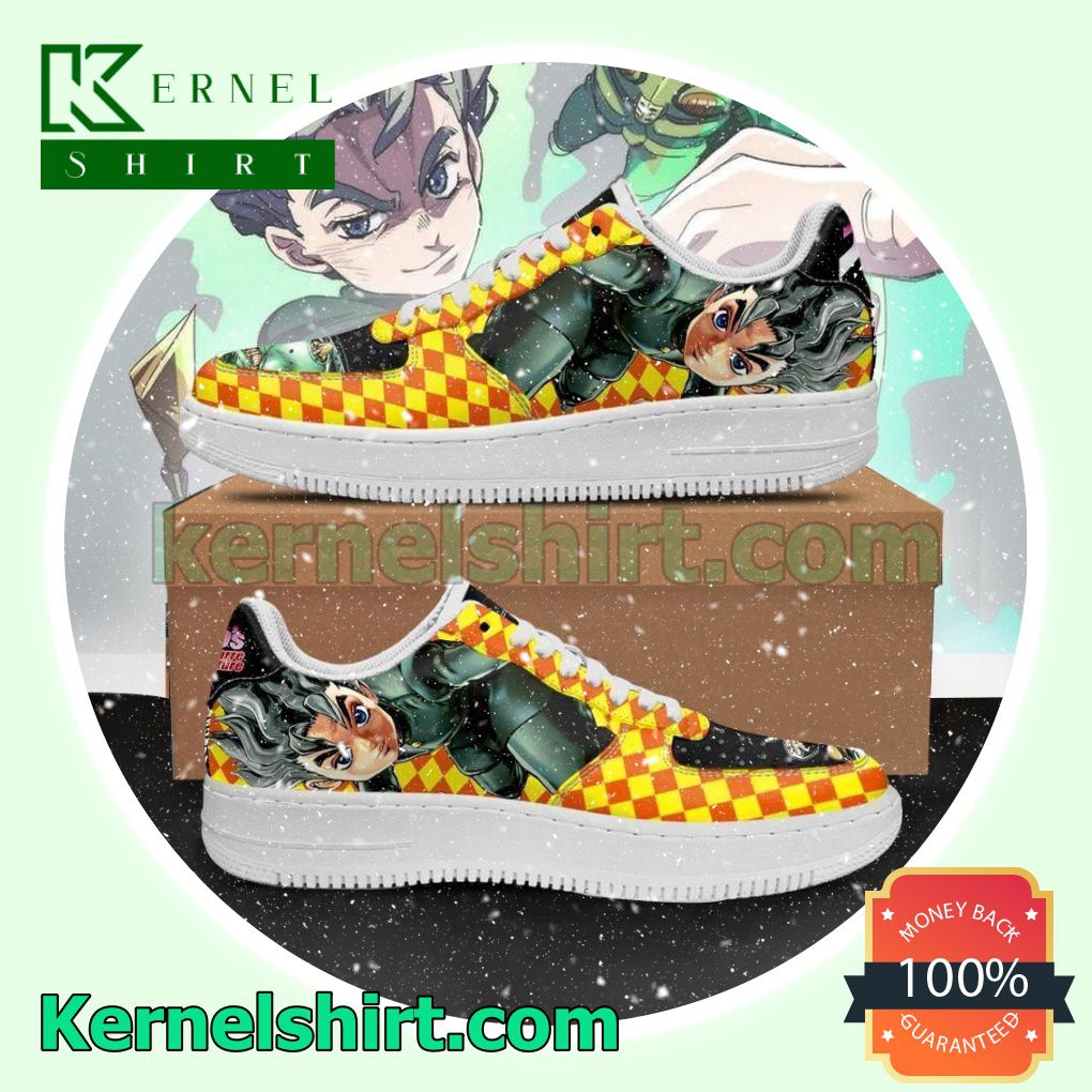 Koichi Hirose JoJo Anime Mens Womens Air Force 1 Shoes