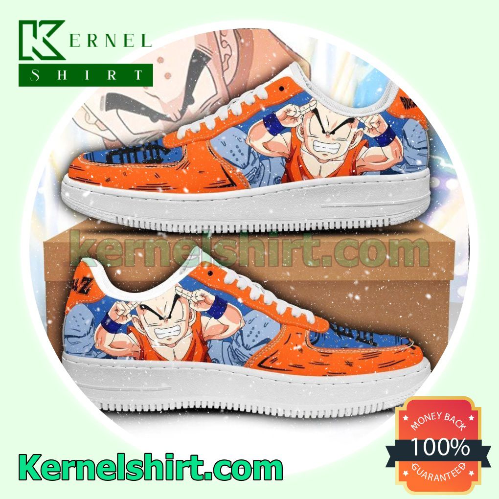 Krillin Dragon Ball Anime Mens Womens Air Force 1 Shoes