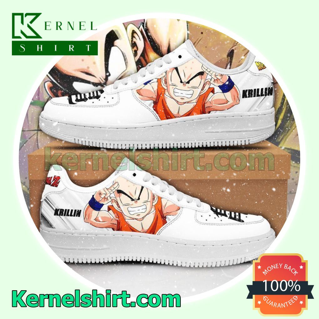 Krillin Dragon Ball Z Anime Mens Womens Air Force 1 Shoes