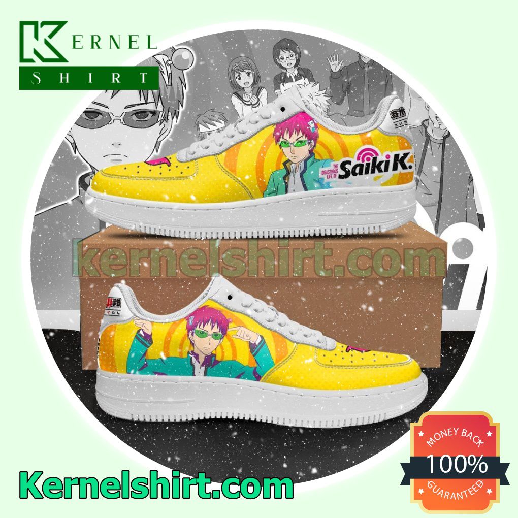 Kusuo Saiki Saiki K Anime Mens Womens Air Force 1 Shoes