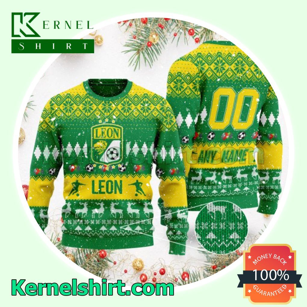 Liga MX Club León Ugly Sweater Holiday Knit Pullover