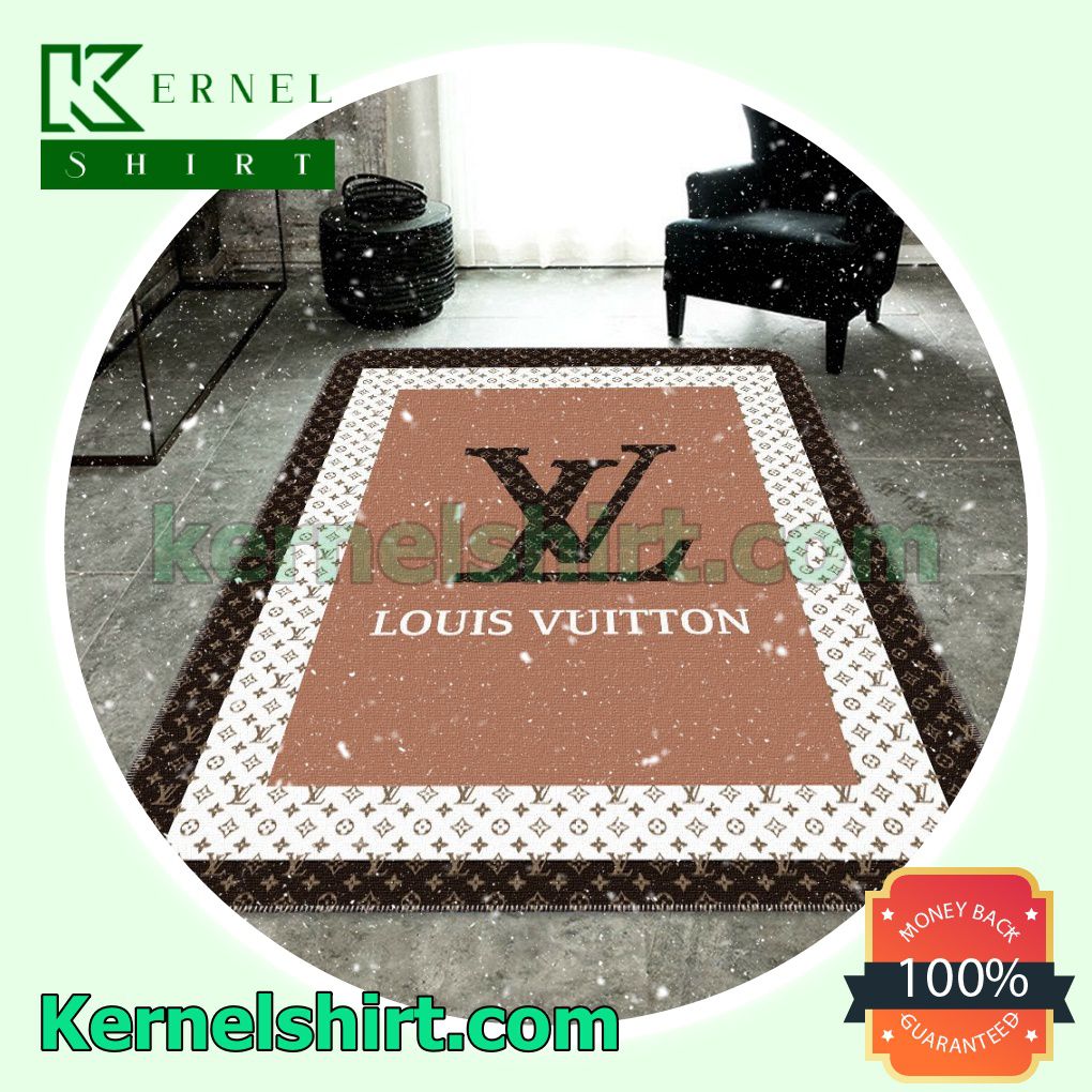 Top Selling Louis Vuitton Logo Monogram Nested Rectangles Living Room Rug