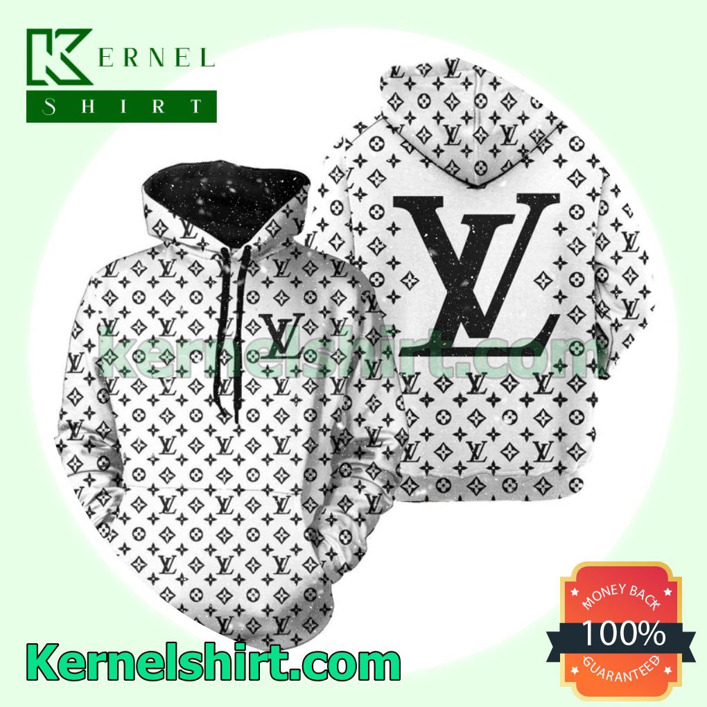 Louis Vuitton Monogram White Mens Hoodie