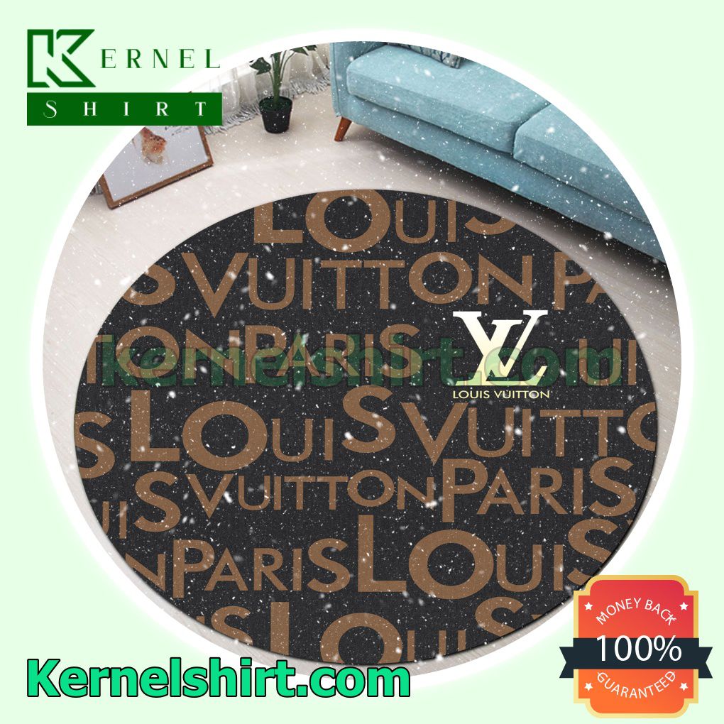 Louis Vuitton Paris Luxury Brand Round Living Room Rug