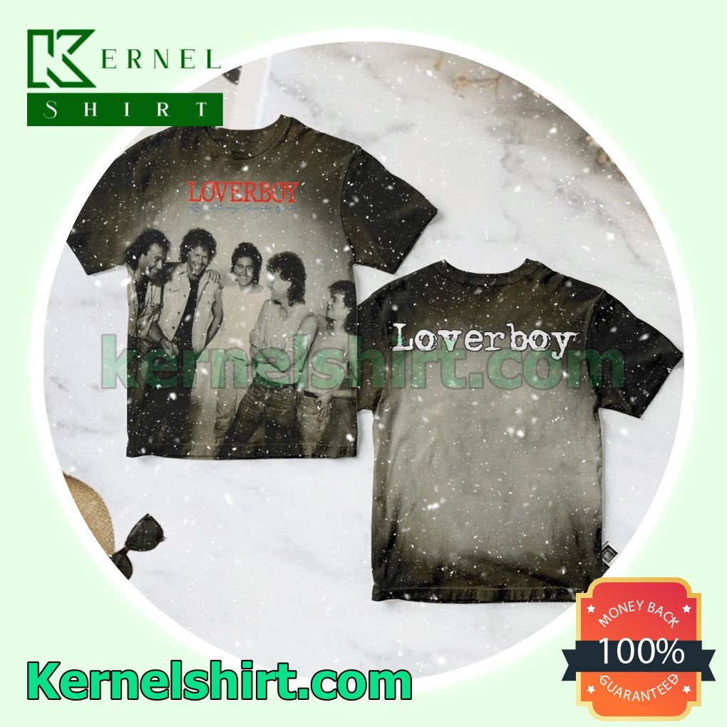Loverboy Lovin' Every Minute Of It Album Cover Crewneck T-shirt