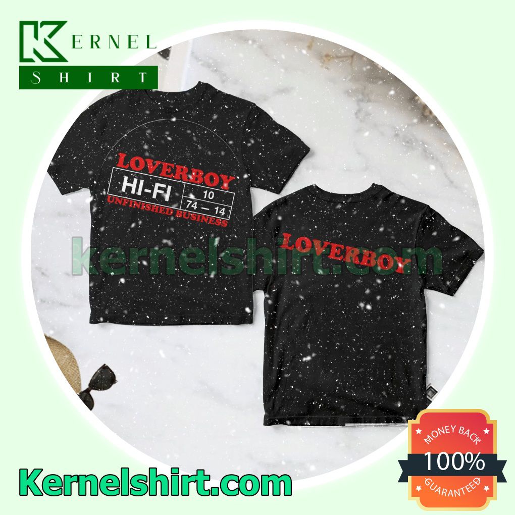 Loverboy Unfinished Business Album Cover Crewneck T-shirt