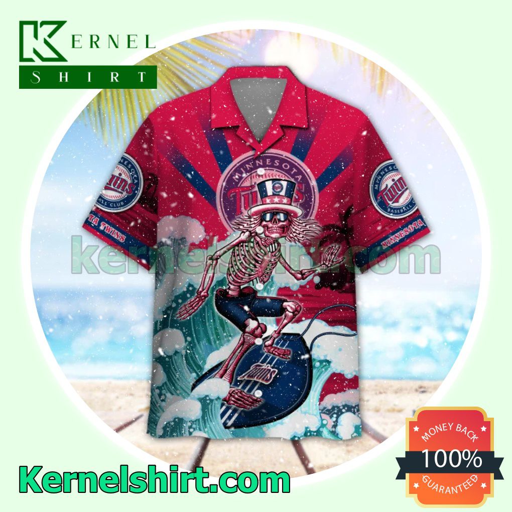 MLB Minnesota Twins Grateful Dead Button-Down Shirts a