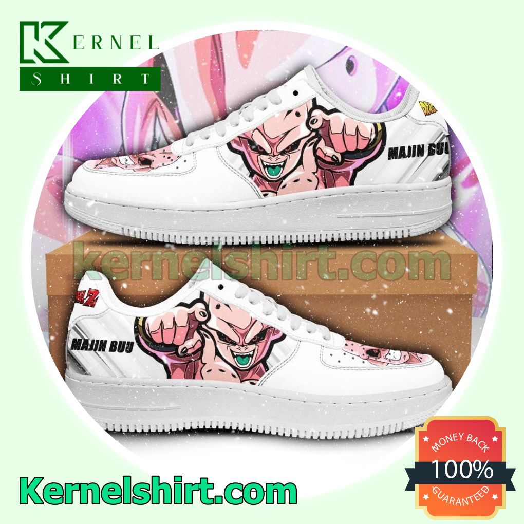 Majin Buu Dragon Ball Z Anime Mens Womens Air Force 1 Shoes