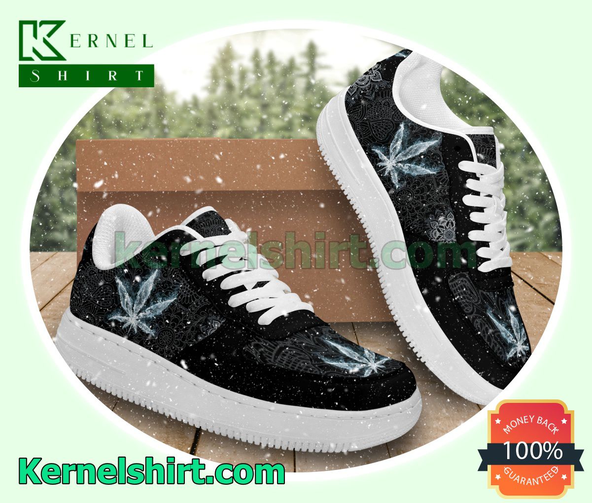 Mandala Smoking Cannabis Weed Nike Womens Air Force 1 Shoes