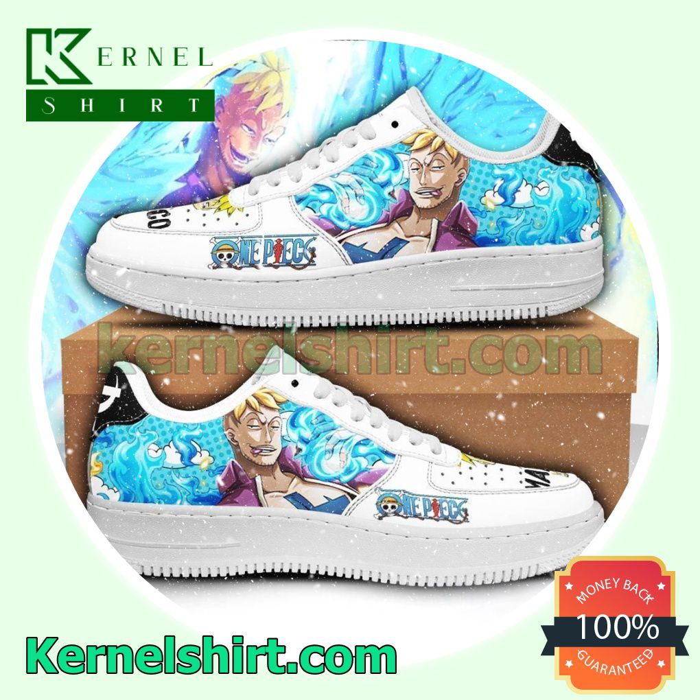 Marco One Piece Anime Mens Womens Air Force 1 Shoes