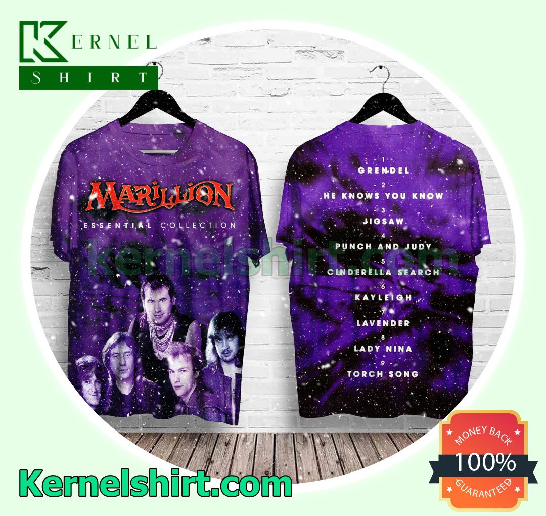 Marillion Essential Collection Album Cover Crewneck T-shirt