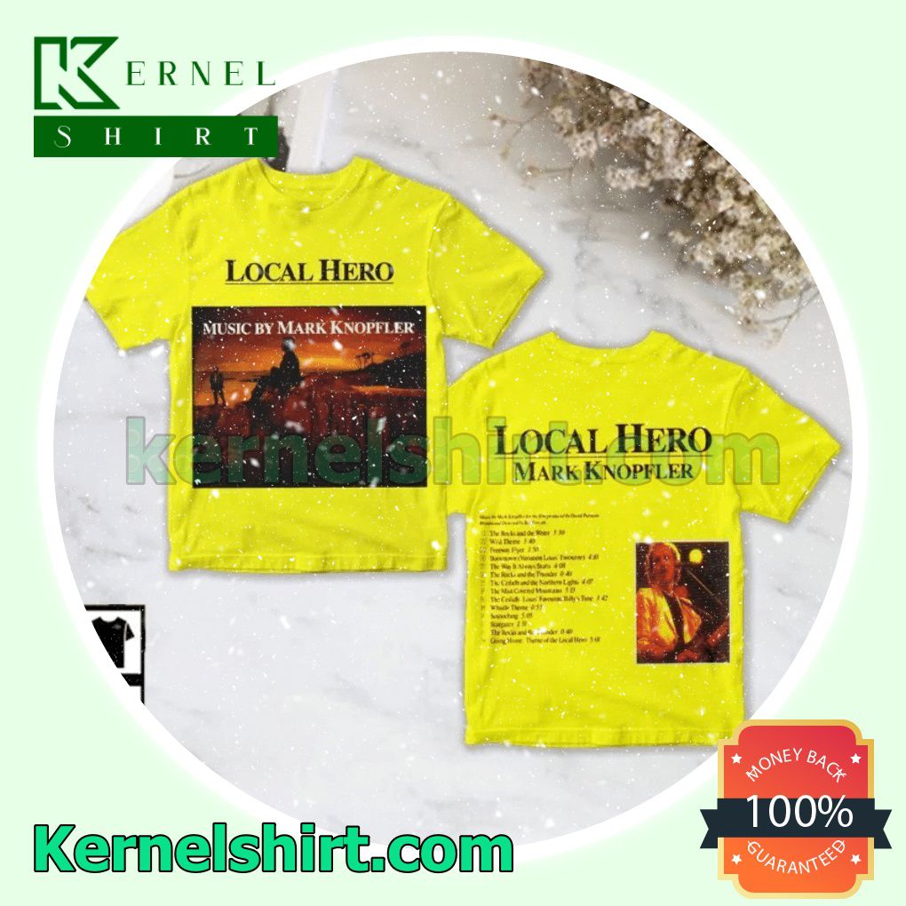 Mark Knopfler Local Hero Soundtrack Album Cover Crewneck T-shirt