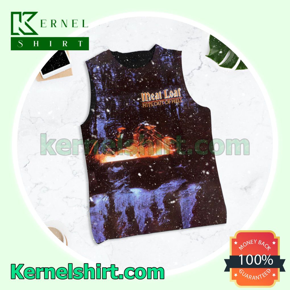 Meat Loaf Hits Out Of Hell Album Cover Men Workout Tank Tops Gym