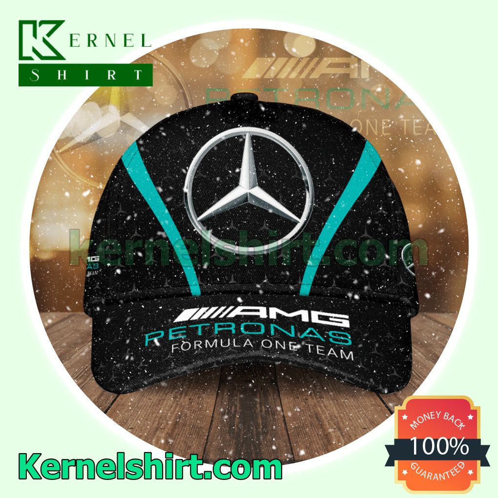 Mercedes Amg Petronas Formula One Team Logo Printed Trucker Caps