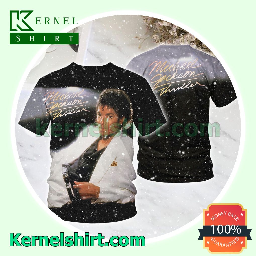 Michael Jackson Thriller Album Cover Crewneck T-shirt