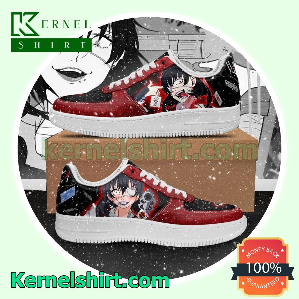 Midari Ikishima Kakegurui Anime Mens Womens Air Force 1 Shoes