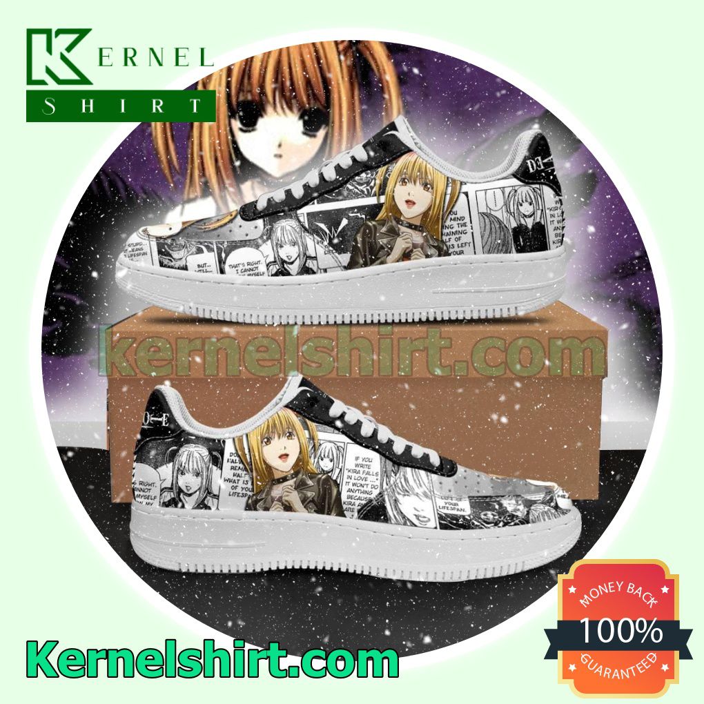 Misa Amane Death Note Anime Mens Womens Air Force 1 Shoes