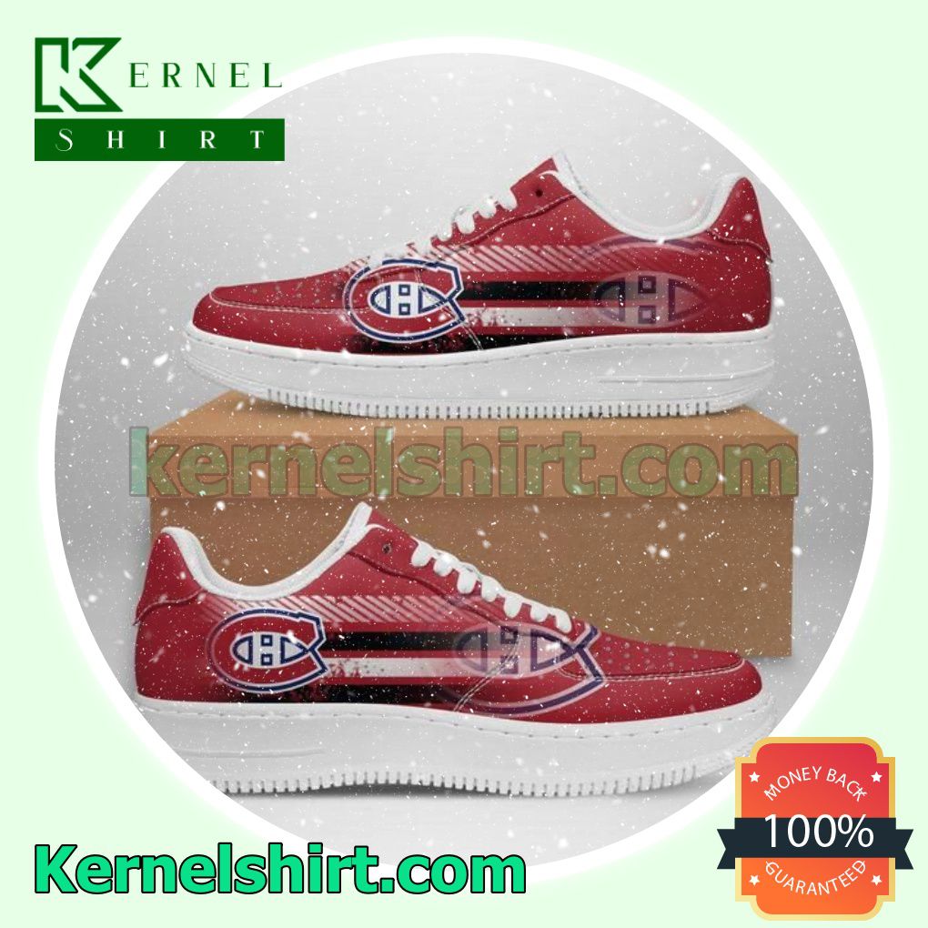 Montreal Canadiens NHL Mens Womens Air Force 1 Shoes