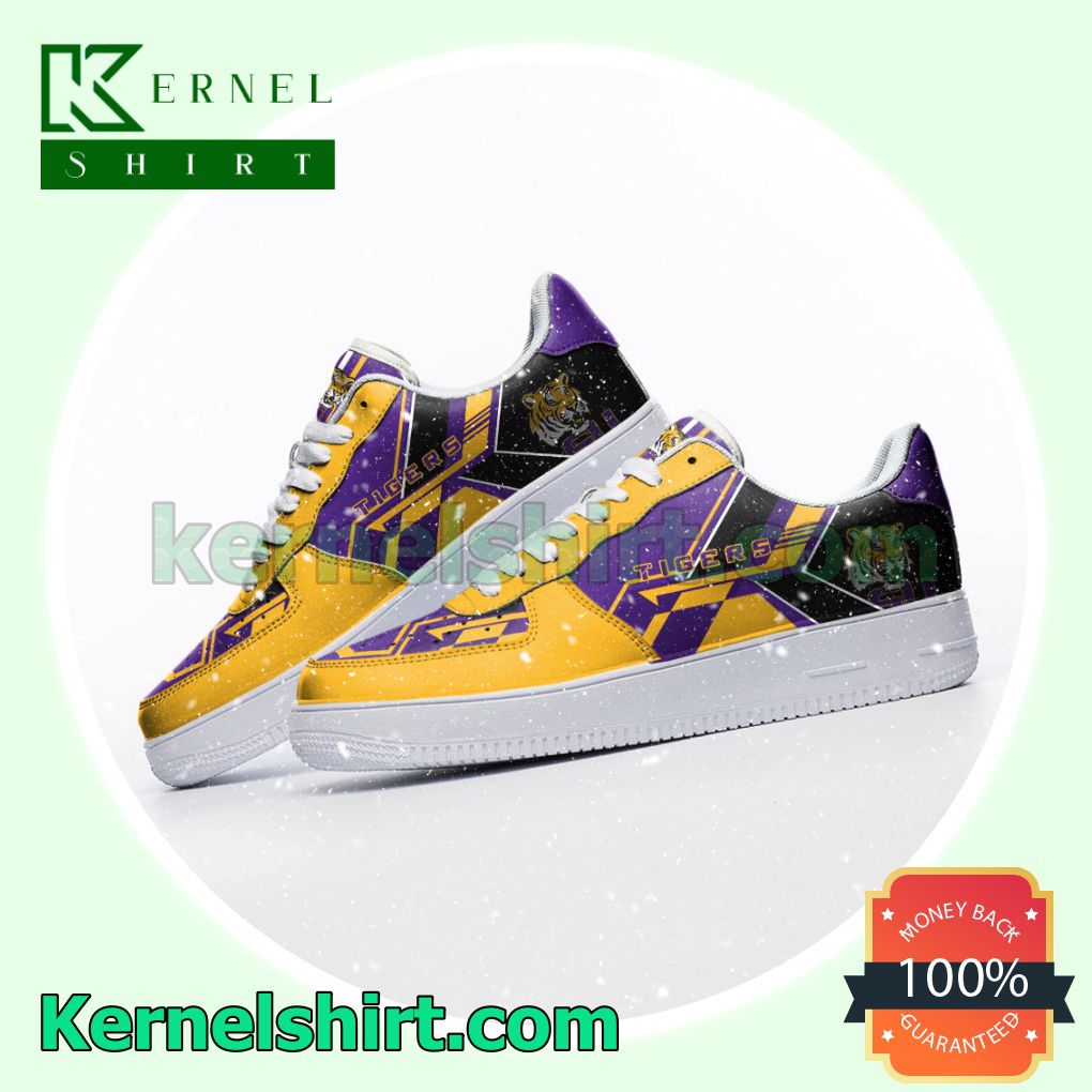 NCAA LSU Tigers Nike Mens Womens Air Force 1 Shoes a