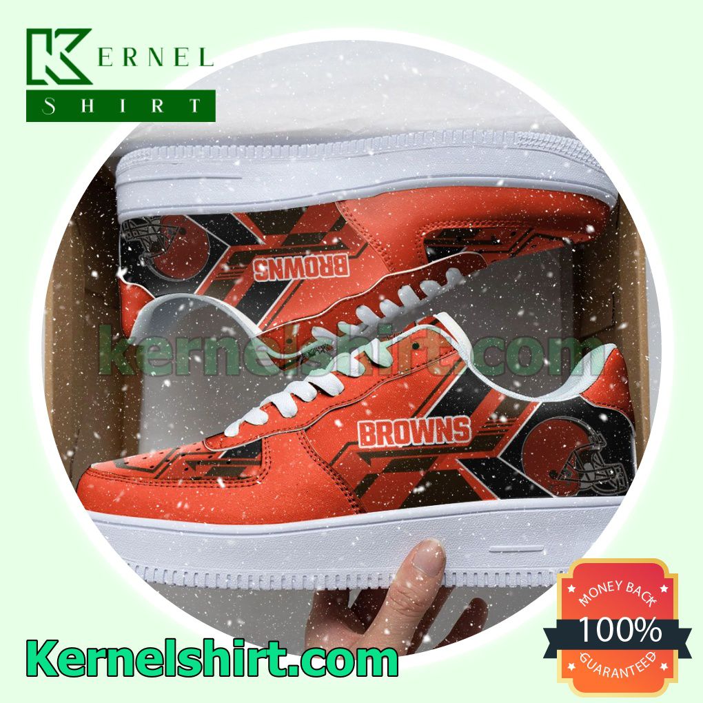 NFL Cleveland Browns Nike Mens Womens Air Force 1 Shoes