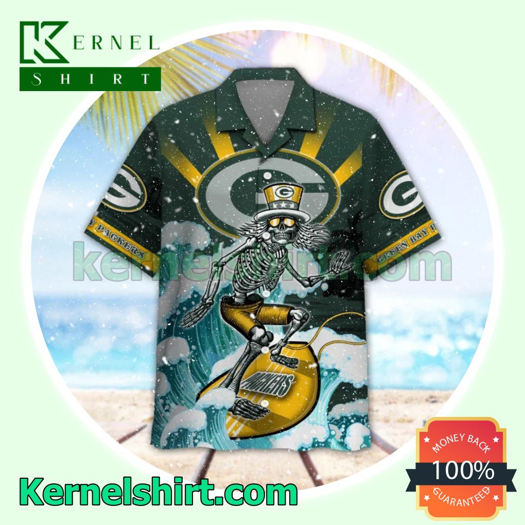 NFL Green Bay Packers Grateful Dead Button-Down Shirts a