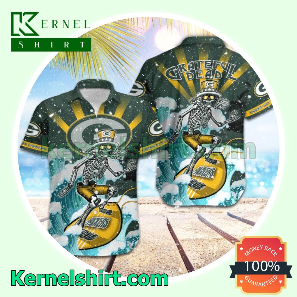 NFL Green Bay Packers Grateful Dead Button-Down Shirts