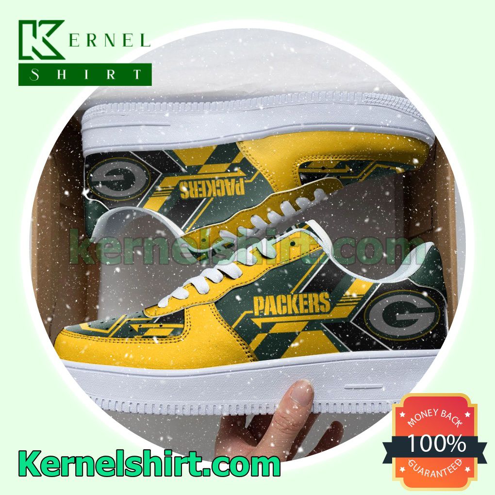 NFL Green Bay Packers Nike Mens Womens Air Force 1 Shoes