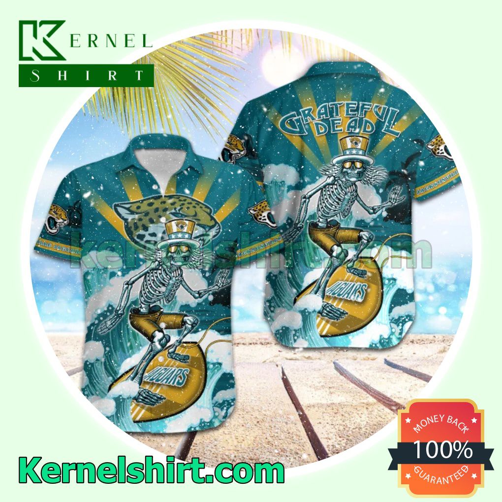 NFL Jacksonville Jaguars Grateful Dead Button-Down Shirts