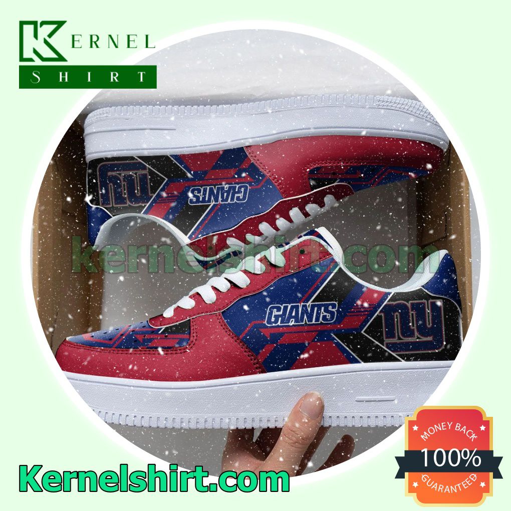 NFL New York Giants Nike Mens Womens Air Force 1 Shoes