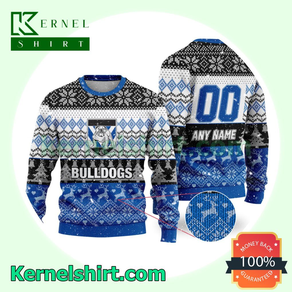 NRL Canterbury-Bankstown Bulldogs Ugly Sweater Holiday Knit Pullover