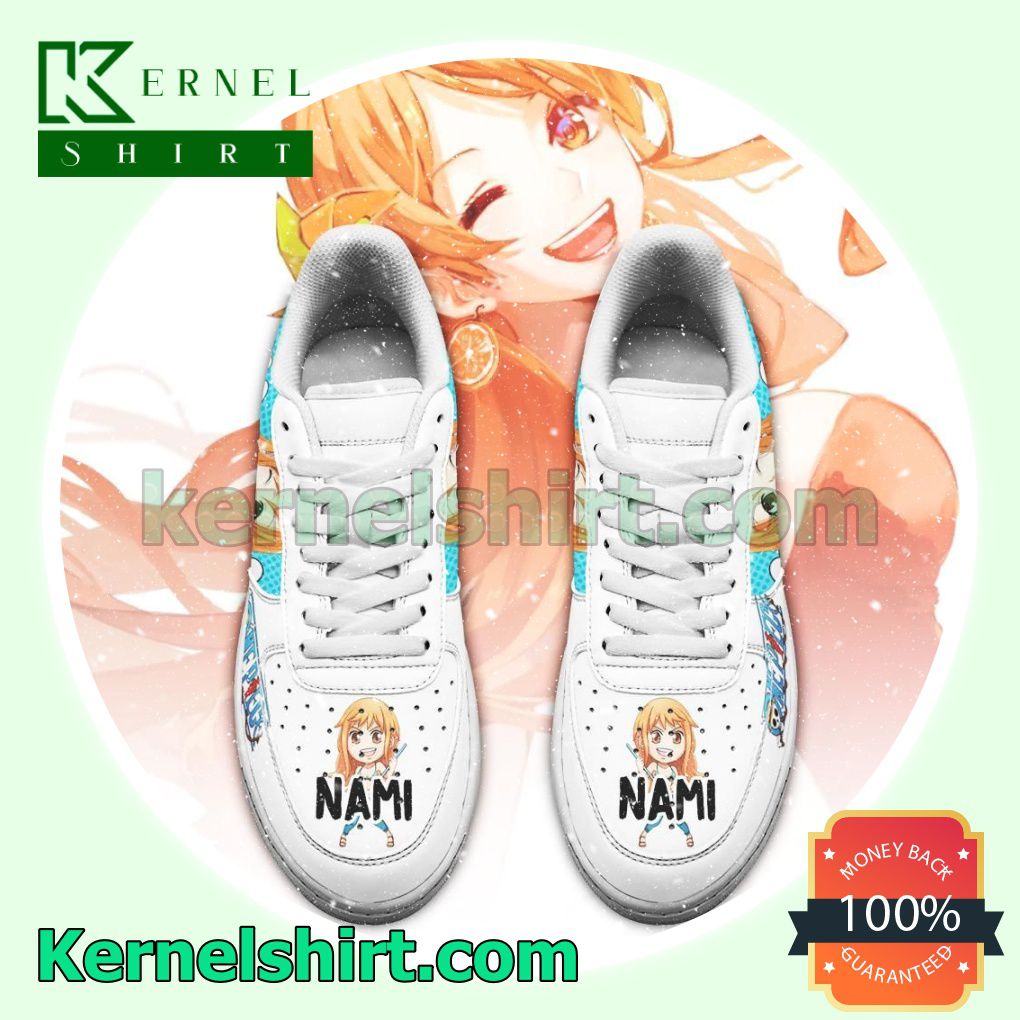 Nami One Piece Anime Mens Womens Air Force 1 Shoes a