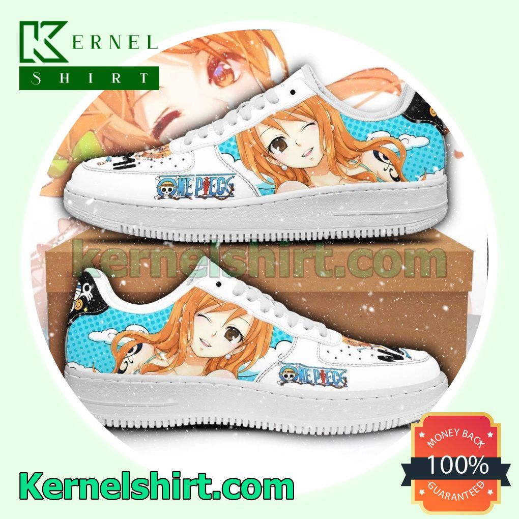 Nami One Piece Anime Mens Womens Air Force 1 Shoes