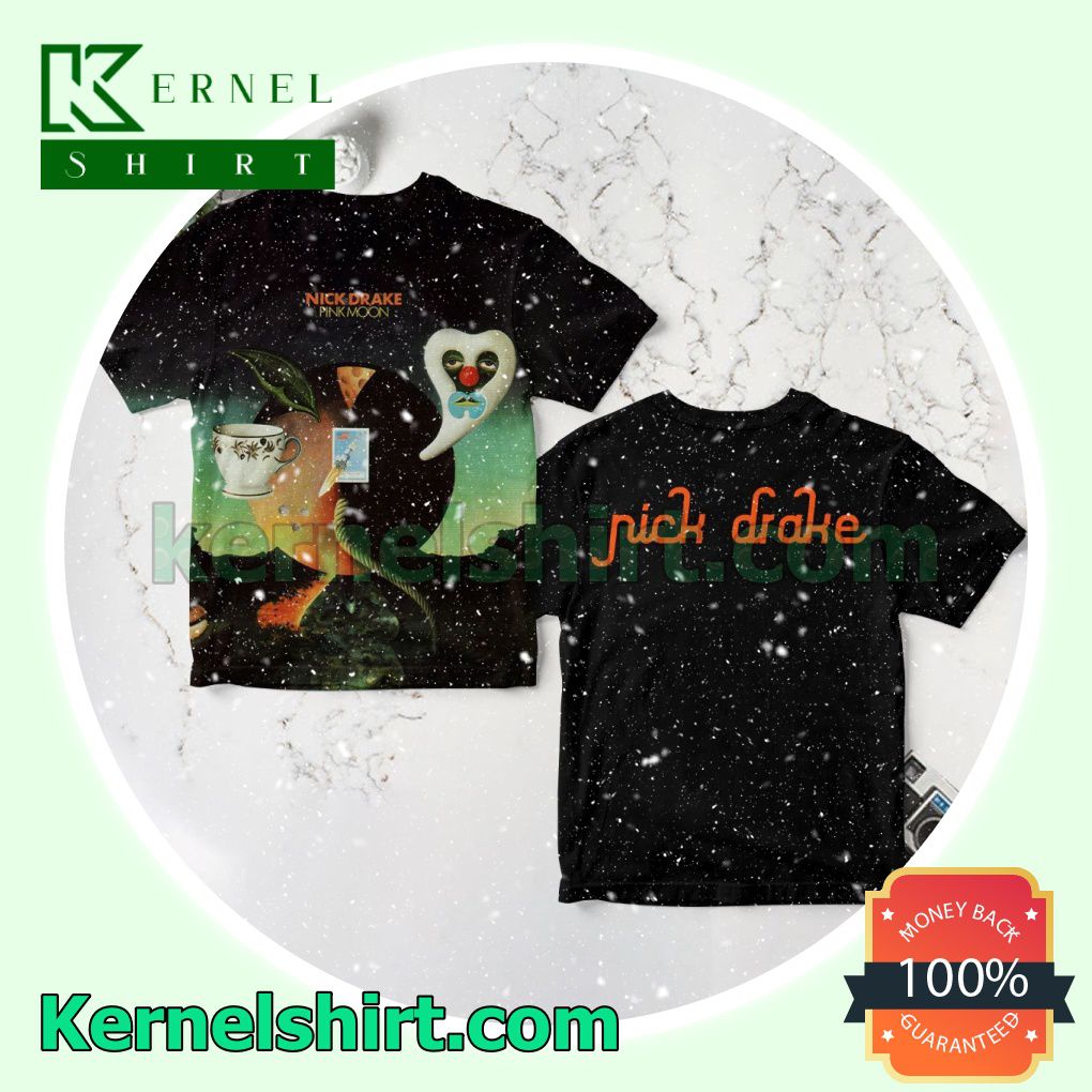 Nick Drake Pink Moon Album Cover Black Fan Shirts